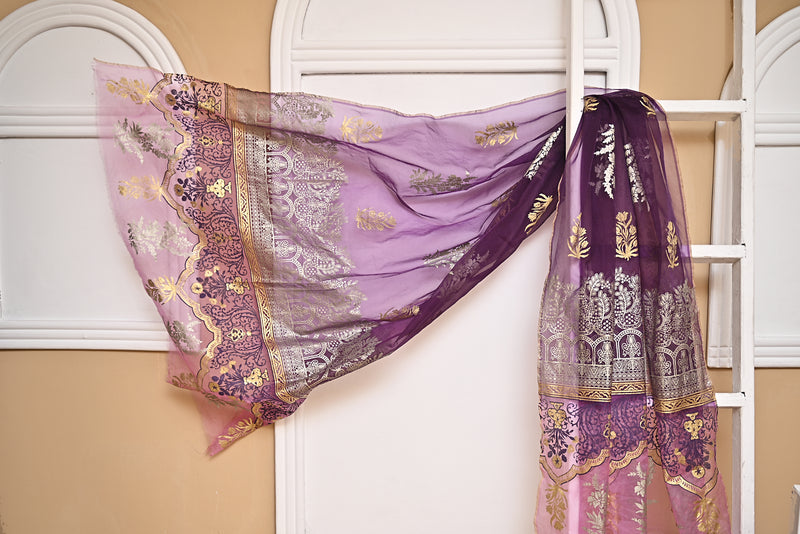Zaposh Organza Dupatta - Ms attires