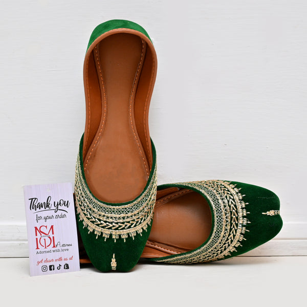 Gulzar-Green and golden - Ms attires