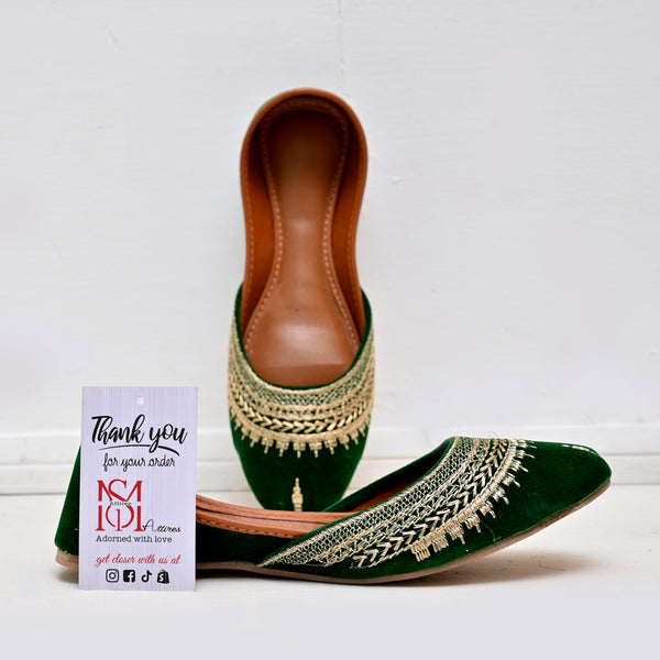 Gulzar-Green and golden - Ms attires